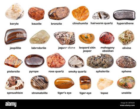 A Tapestry of Tan Gemstone Varieties