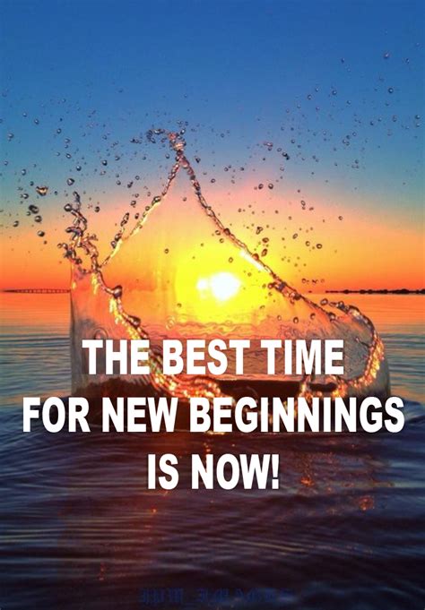 A Time for New Beginnings: