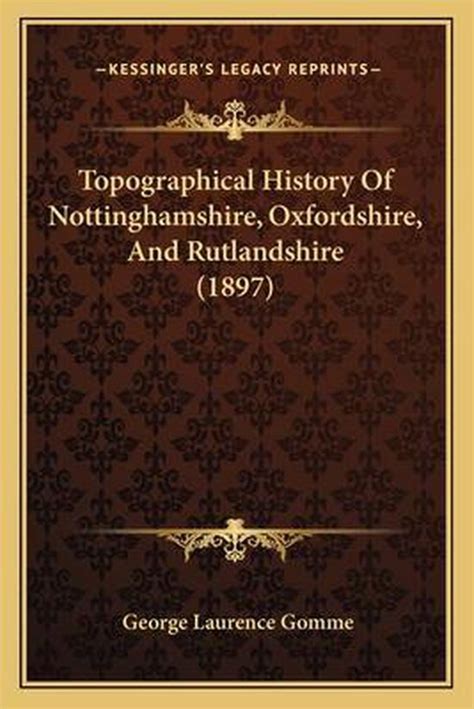 A Topographical History of Nottinghamshire PDF