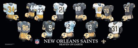 A Touch of History: The Evolution of the Saints Jerseys