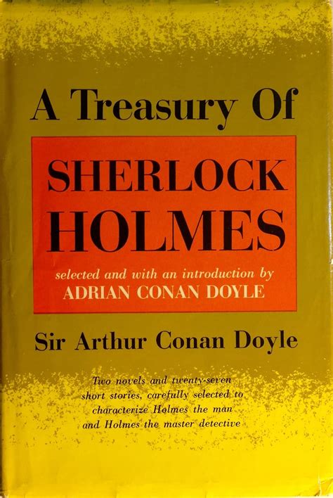 A Treasury of Sherlock Holmes Selected and with an Introduction by Adrian Conan Doyle Doc