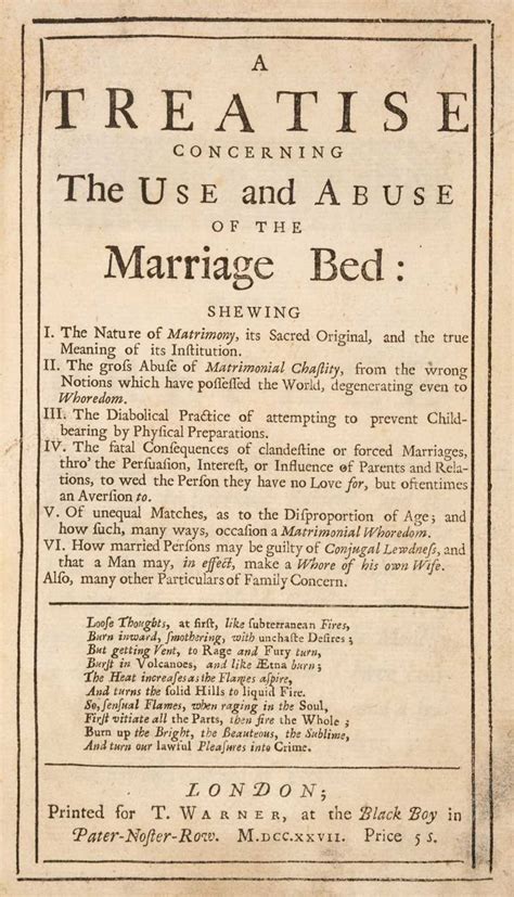 A Treatise Concerning the Use and Abuse of the Marriage Bed Classic Reprint Kindle Editon