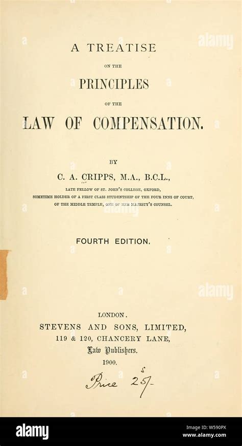 A Treatise on the Principles of the Law of Compensation Doc