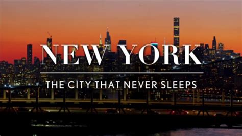 A Tribute to the City that Never Sleeps