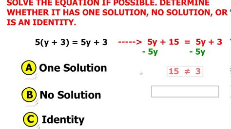 A Two Step Equation With No Solutions Reader