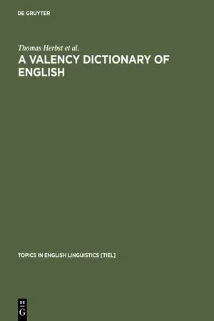 A Valency Dictionary of English Ebook Reader