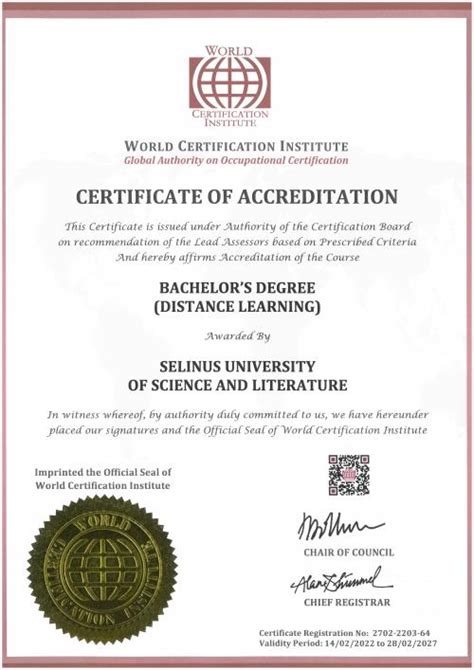 A bachelor's degree from an accredited university.