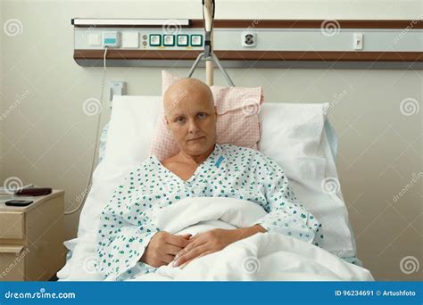 A woman with cancer