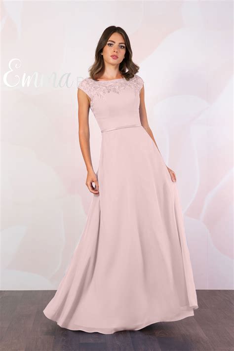 A-Line Chiffon Gown: