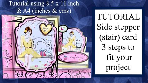 A4 Side Stepper Card Template
