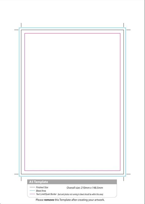 A5 Paper Template
