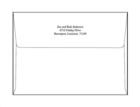 A7 Envelope Printing Template