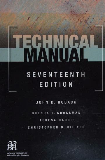 AABB TECHNICAL MANUAL 17TH EDITION PDF FREE DOWNLOAD Ebook Doc