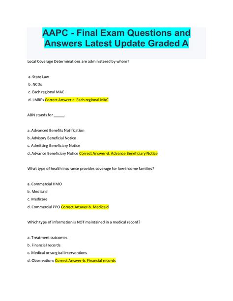 AAPC MIDTERM TEST ANSWERS 2014 Ebook Reader