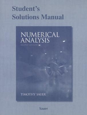 ABLE SOLUTIONS MANUAL NUMERICAL ANALYSIS TIMOTHY SAUER Ebook Epub
