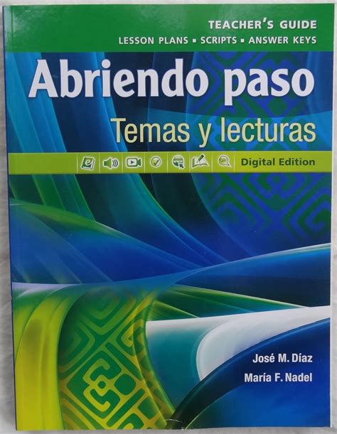 ABRIENDO PASO TEMAS Y LECTURAS ANSWER KEY Ebook PDF