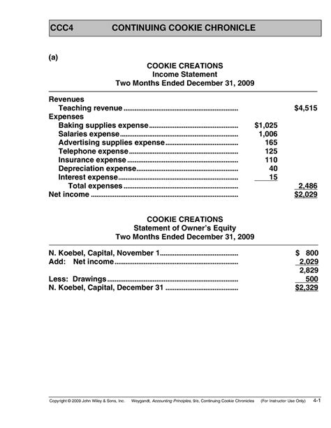 ACCOUNTING CONTINUING COOKIE CHRONICLE CCC4 SOLUTION Ebook Epub