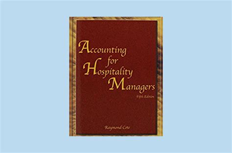 ACCOUNTING FOR HOSPITALITY MANAGERS 5TH EDITION Ebook Kindle Editon