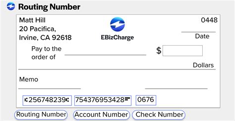 ACH (Automated Clearing House) Routing Number: