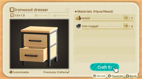 ACNH Ironwood Dresser: The Ultimate Guide to Crafting, Customization, and Utilization