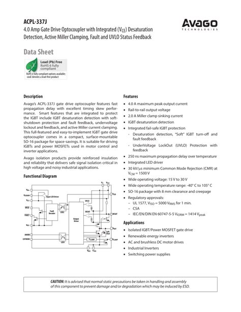 ACPL-337J-500E: A Game-Changer in Electrical Isolation