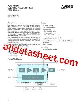 ACPM-7381-OR1: An Introduction