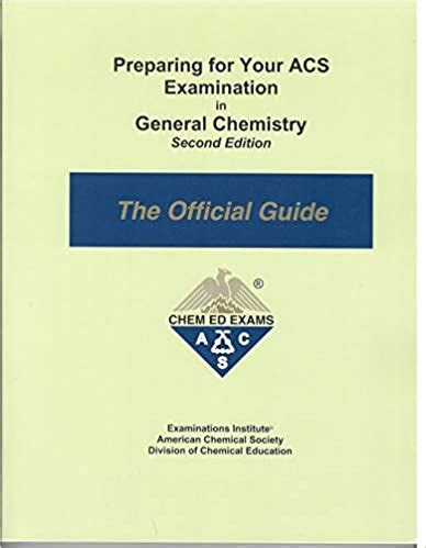 ACS GENERAL CHEMISTRY THE OFFICIAL GUIDE Ebook PDF
