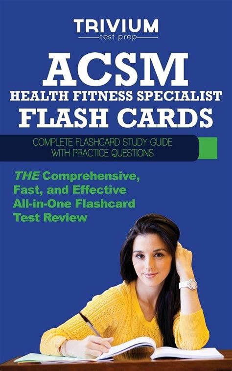 ACSM Health Fitness Specialist Flash Cards Complete Flash Card Study Guide with Practice Test Questions Kindle Editon