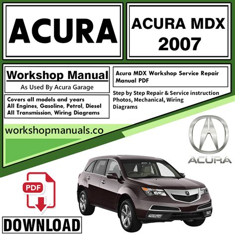 ACURA MDX SERVICE MANUAL DOWNLOAD Ebook PDF
