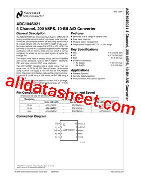 ADC104S021CIMM/NOPB