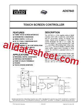 ADS7843E/2K5G4: Empowering Precise Measurement with 16-Bit Resolution