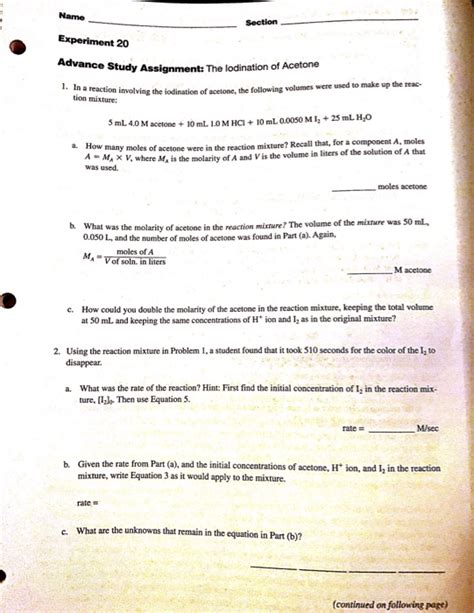 ADVANCE STUDY ASSIGNMENT EXPERIMENT 20 ANSWERS Ebook Reader