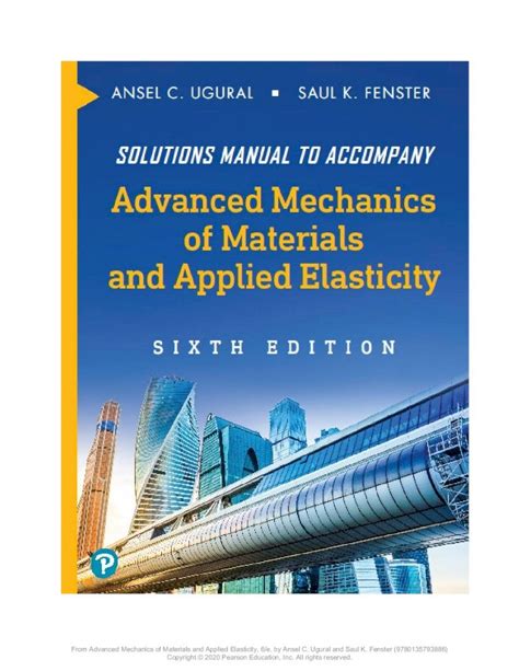 ADVANCED MECHANICS OF MATERIALS SOLUTIONS MANUAL Ebook Epub