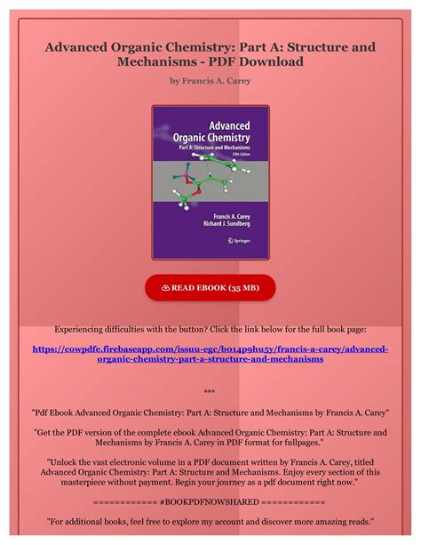 ADVANCED ORGANIC CHEMISTRY PART A SOLUTION PDF Ebook Ebook Reader