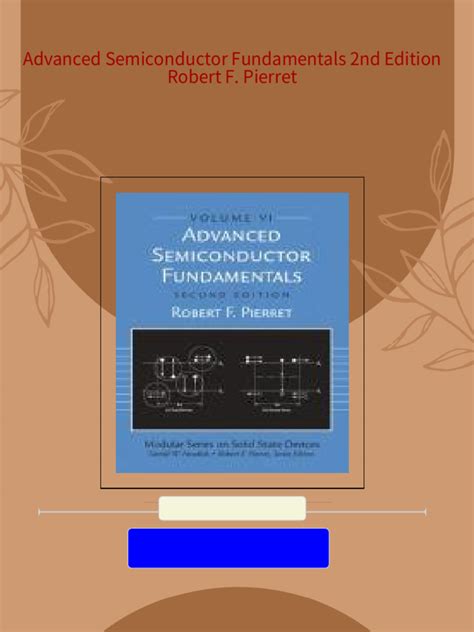 ADVANCED SEMICONDUCTOR FUNDAMENTALS BY ROBERT F PIERRET SOLUTION MANUAL Ebook Epub