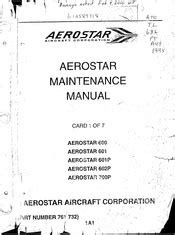 AEROSTAR 601P MAINTENANCE MANUAL Ebook Epub