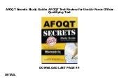 AFOQT Secrets Study Guide Qualifying Epub