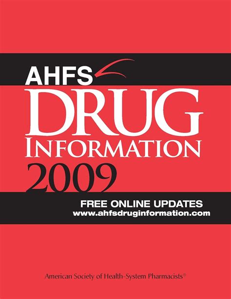 AHFS Drug Information 2009 Epub