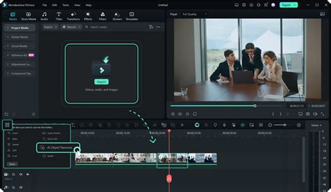 AI Video Editor for Twitter Video Ads - object removal tool