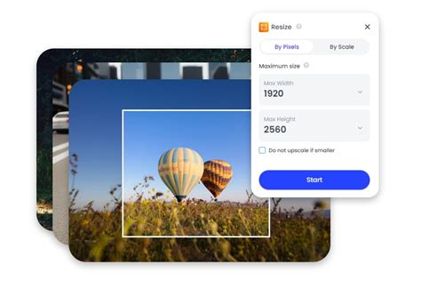 AI photo resizer facebook group covers - fotor interface