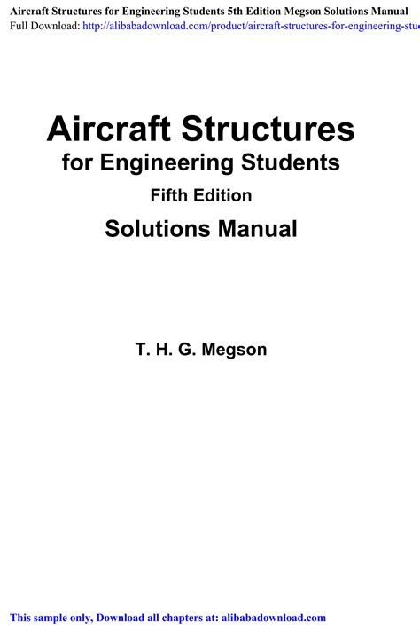 AIRCRAFT STRUCTURES FOR ENGINEERING STUDENTS 5TH EDITION SOLUTIONS Ebook Reader