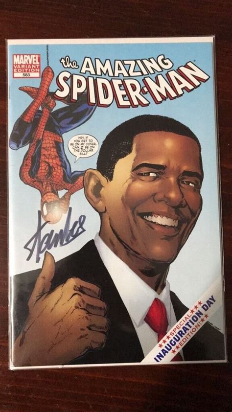 AMAZING SPIDER-MAN 583 1st Print Regular Cover with Obama back story Doc