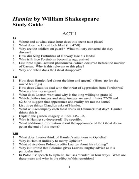AMERICA READS HAMLET STUDY GUIDE ANSWERS Ebook Doc