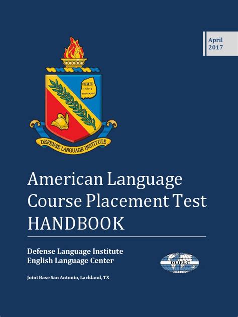 AMERICAN LANGUAGE COURSE PLACEMENT TEST ANSWER BOOKLET Ebook Reader