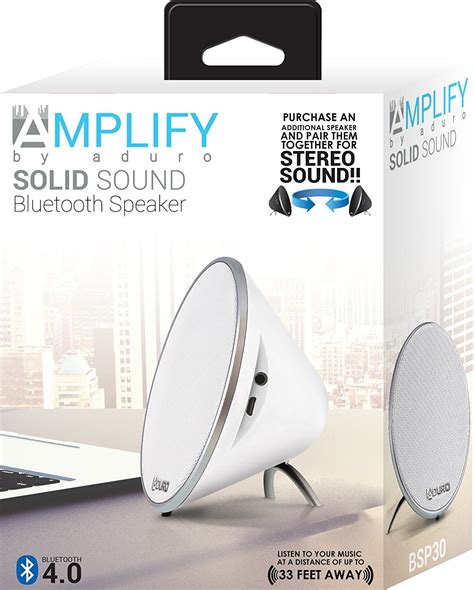 AMPLIFY Elegant Wireless Bluetooth Speakers Reader