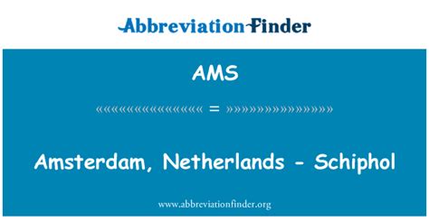 AMS: Amsterdam's Abbreviation