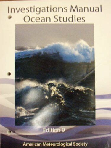 AMS Ocean Studies Investigations Manual [9 E] Pdf Ebook Doc