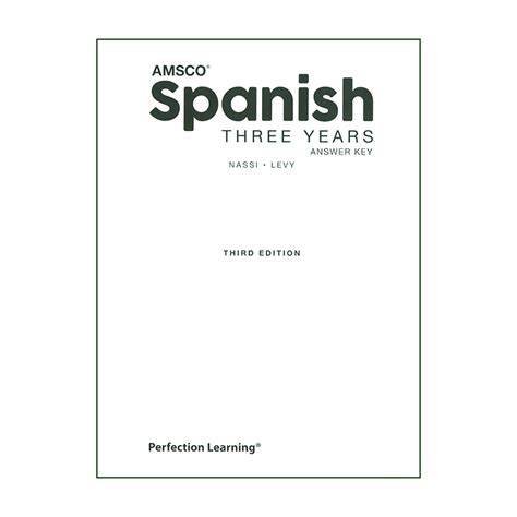 AMSCO IN SPANISH THREE YEARS ANSWER KEY Ebook Kindle Editon