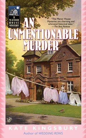 AN Unmentionable Murder A Manor House Mystery Kindle Editon