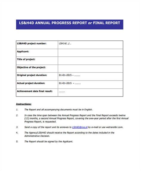 ANNUAL PROGRESS REPORT SAMPLE Ebook PDF